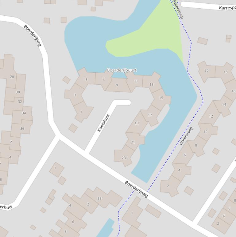 Kaart van  Koetshuis.