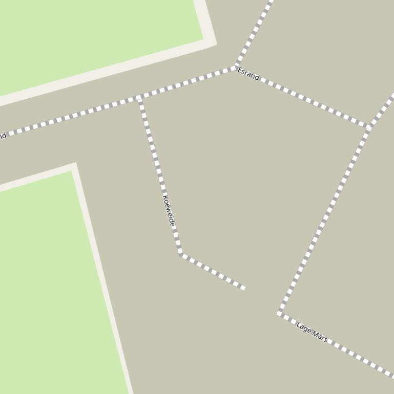 Kaart van de Koeweide.