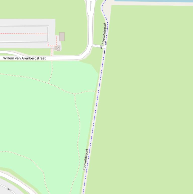 Kaart van het Koeweidepad.