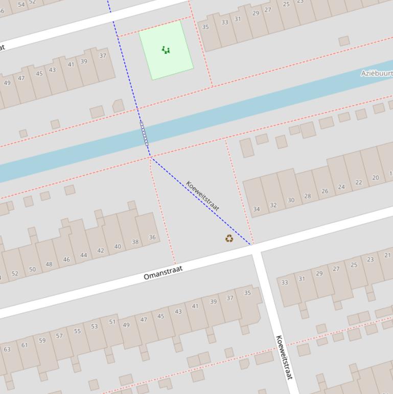 Kaart van het Koeweitpad.