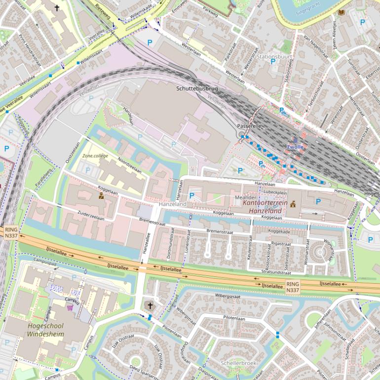 Kaart van de Koggelaan.