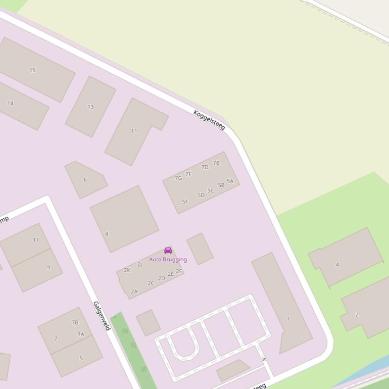 Kaart van de Koggelsteeg.