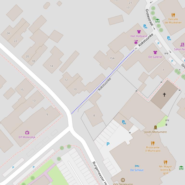 Kaart van  Kokstuunke.