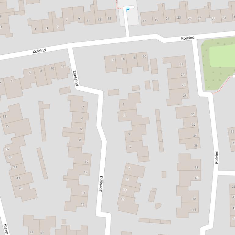 Kaart van  Koleind.