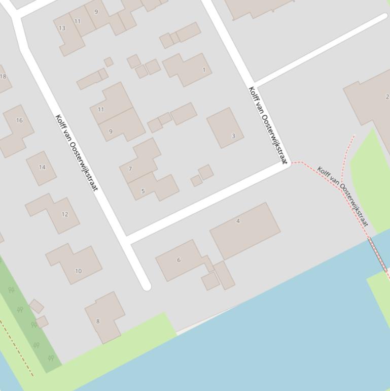 Kaart van de Kolff van Oosterwijkstraat.