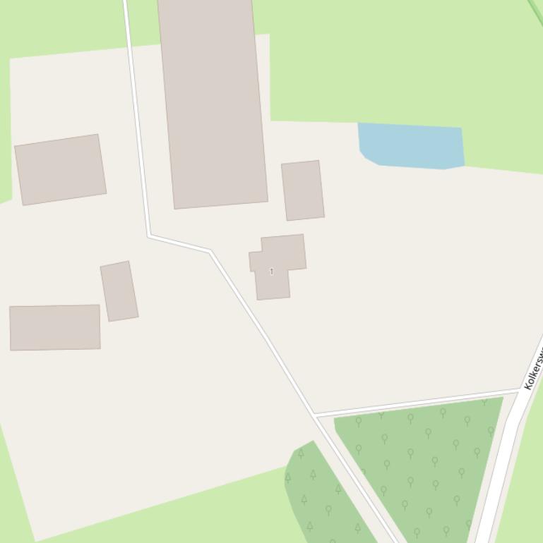 Kaart van de Kolkersweg.