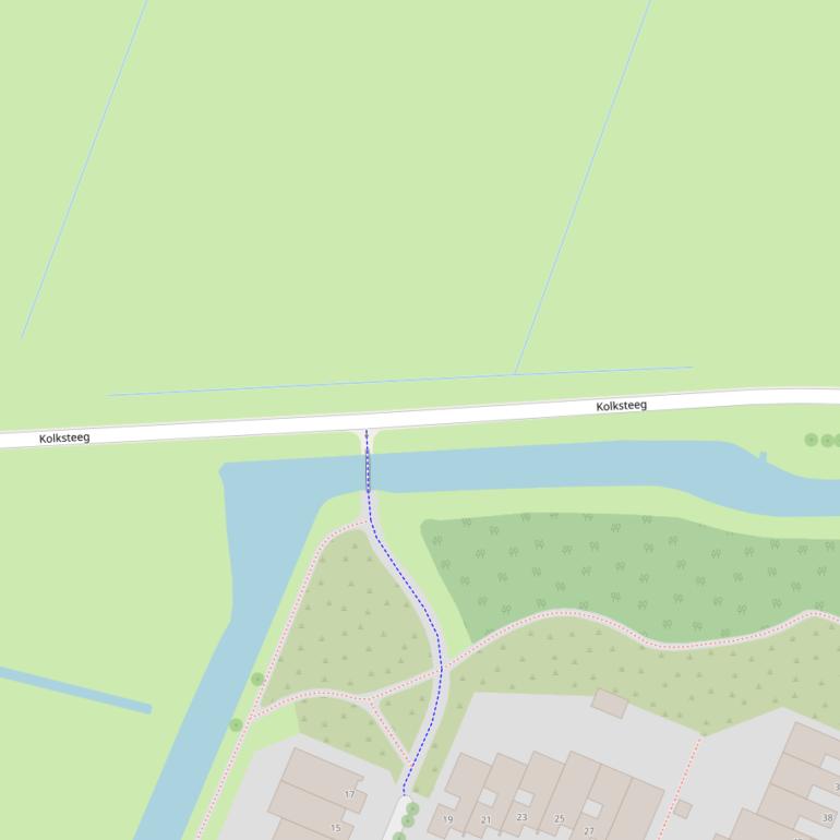 Kaart van de Kolksteeg.