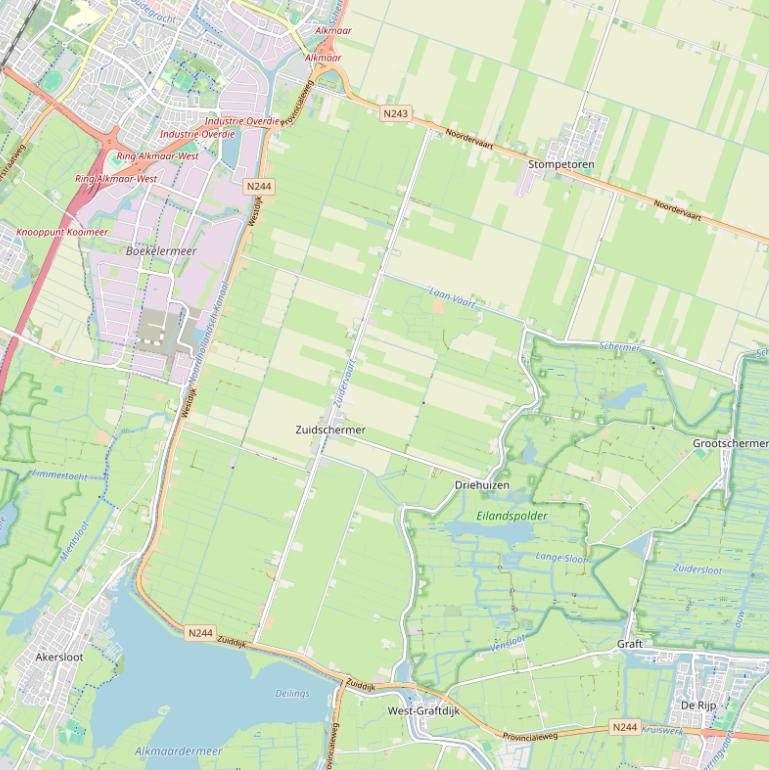 Kaart van de Koning Willem-Alexanderlaan.