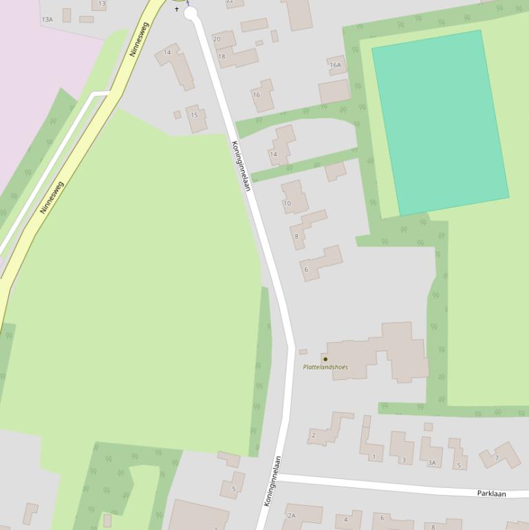 Kaart van de Koninginnelaan.