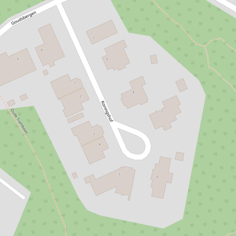 Kaart van de Koningshof.