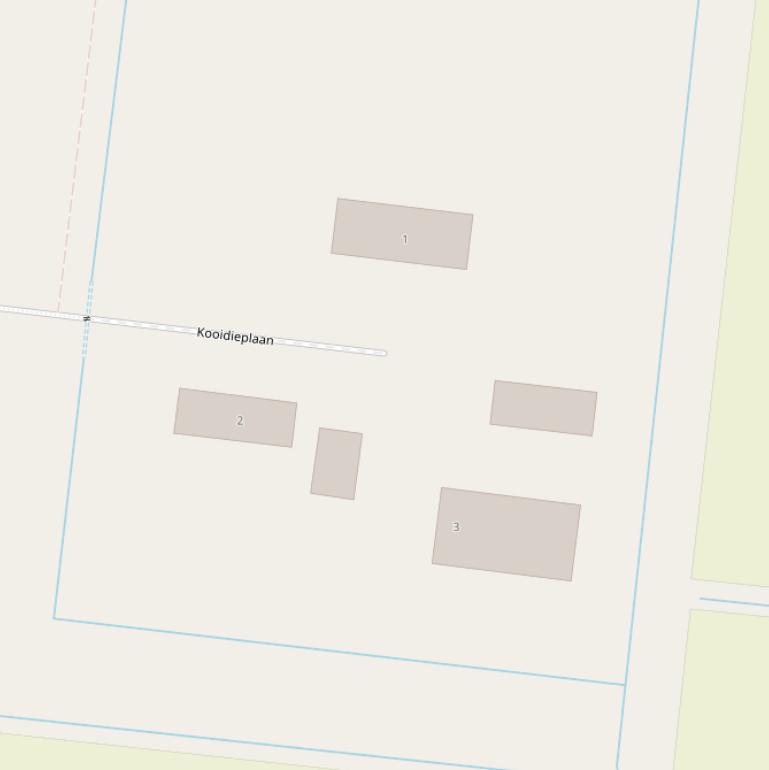 Kaart van de Kooidieplaan.