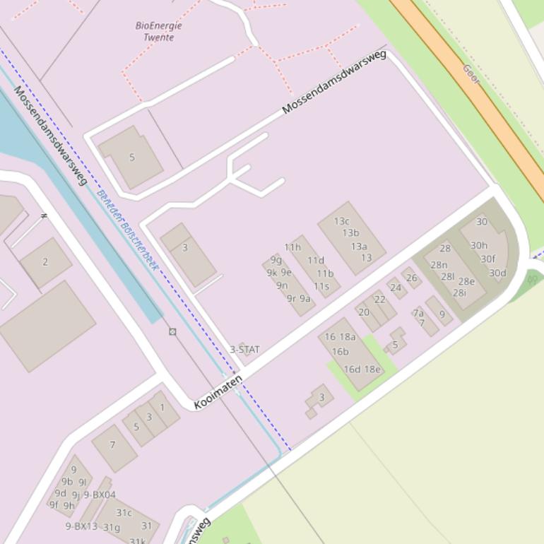 Kaart van  Kooimaten.