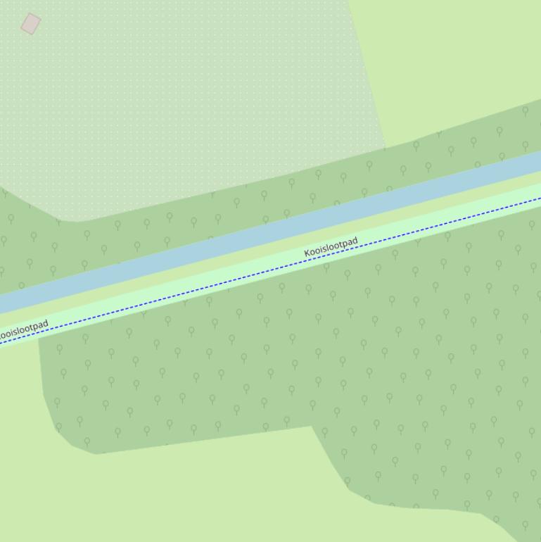 Kaart van het Kooislootpad.