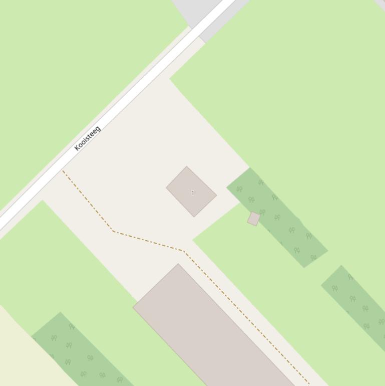 Kaart van de Kooisteeg.