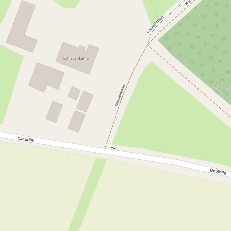 Kaart van de Kooiveldlaan.