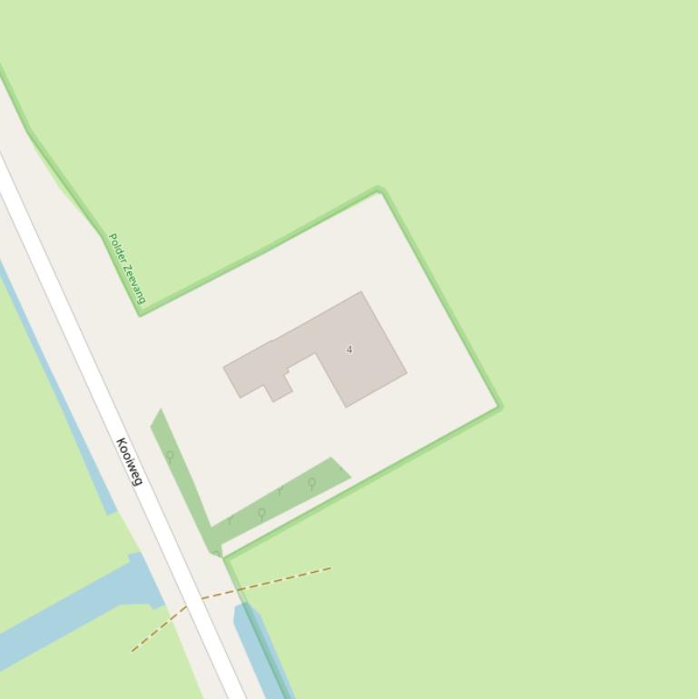 Kaart van de Kooiweg.