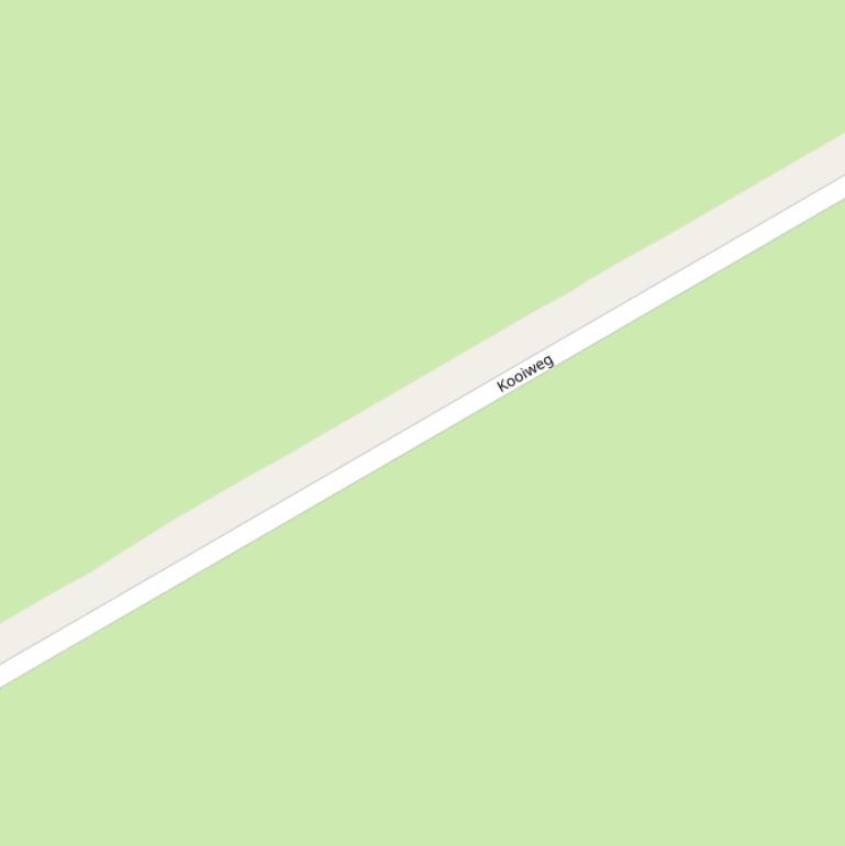 Kaart van de Kooiweg.