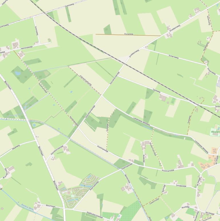 Kaart van de Koolmansdijk.