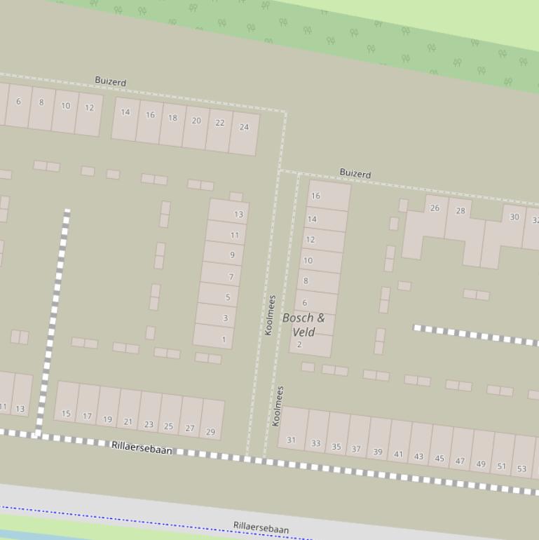 Kaart van  Koolmees.