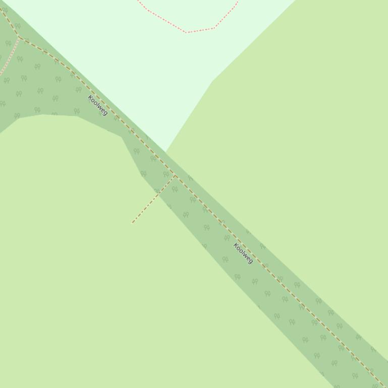 Kaart van de Koolweg.