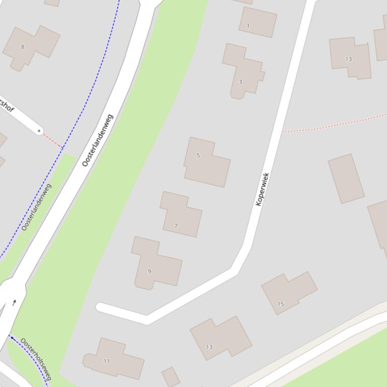 Kaart van  Koperwiek.