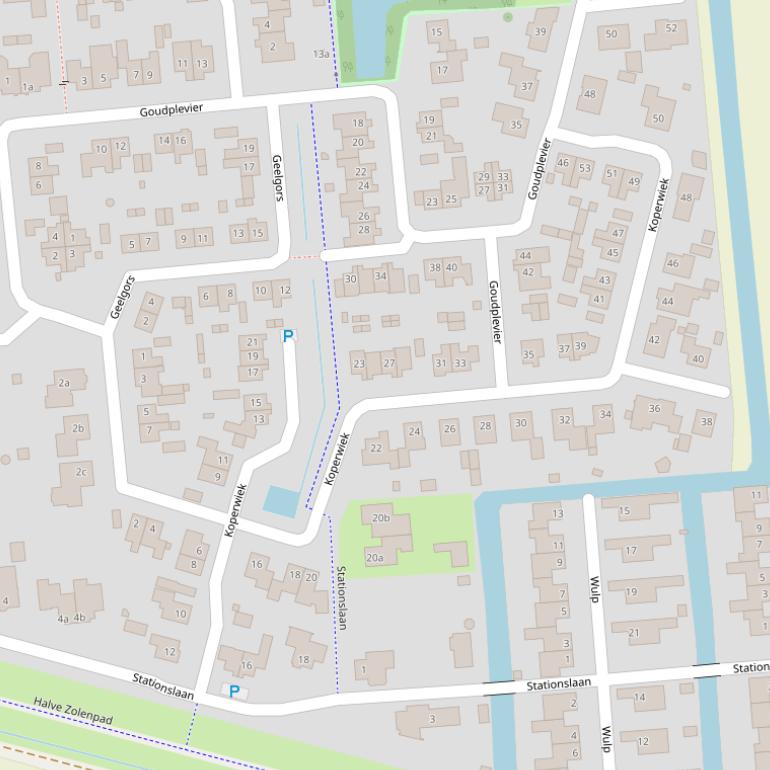 Kaart van  Koperwiek.