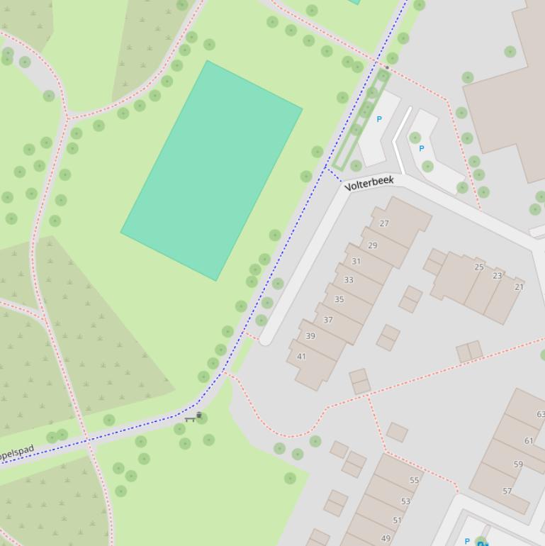 Kaart van het Koppelspad.