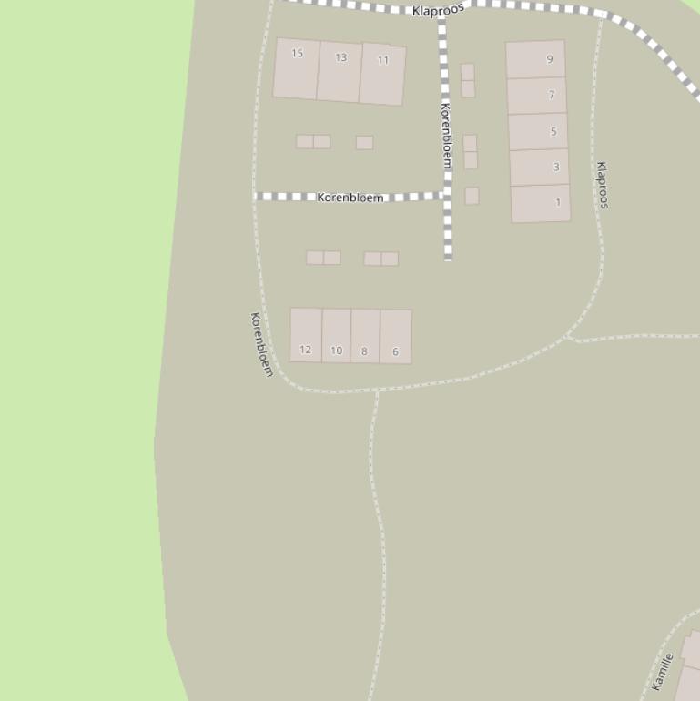 Kaart van  Korenbloem.