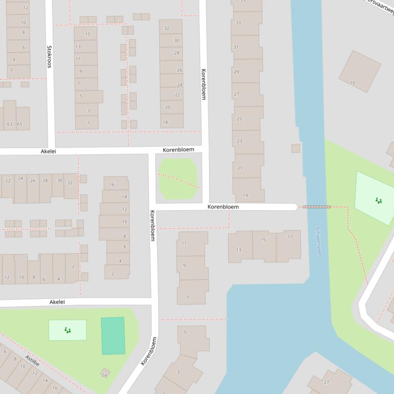 Kaart van  Korenbloem.