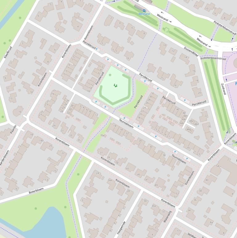 Kaart van  Korenbloem.