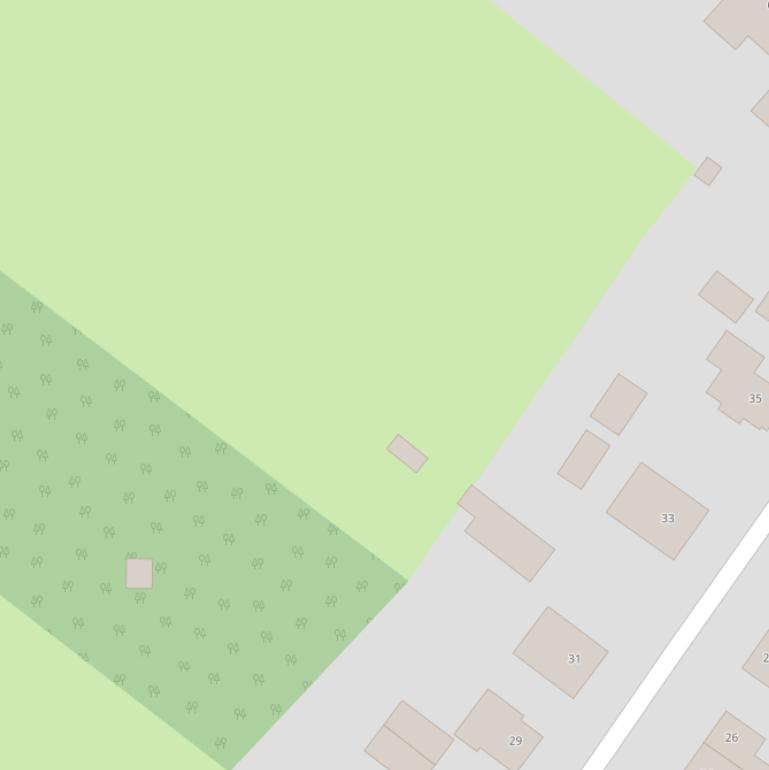 Kaart van de Korendreef.