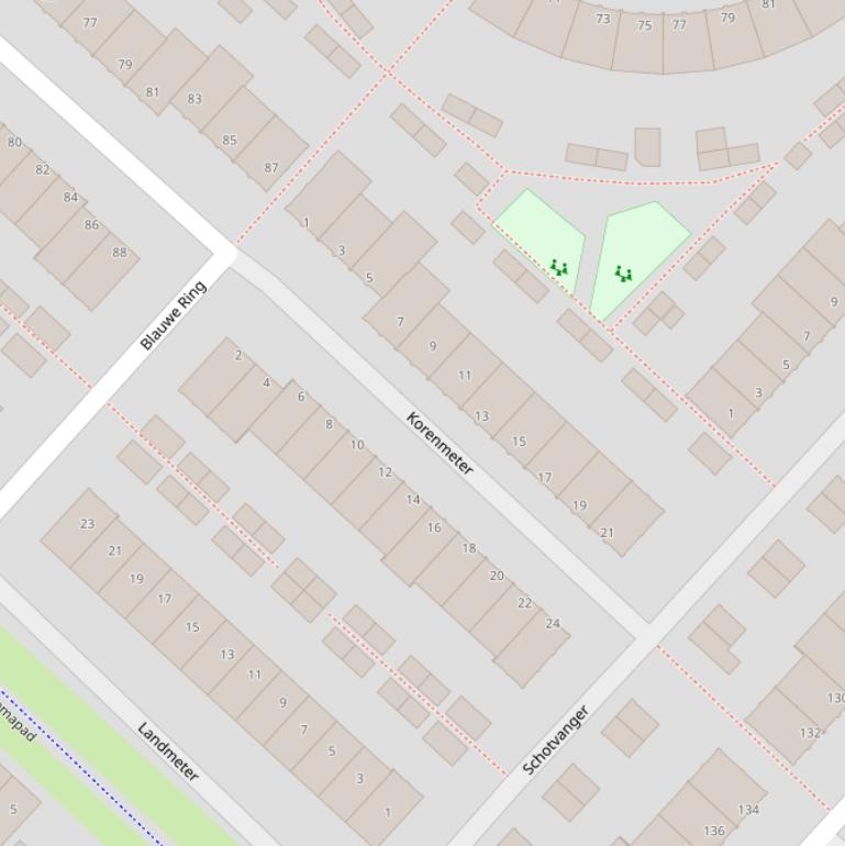 Kaart van  Korenmeter.