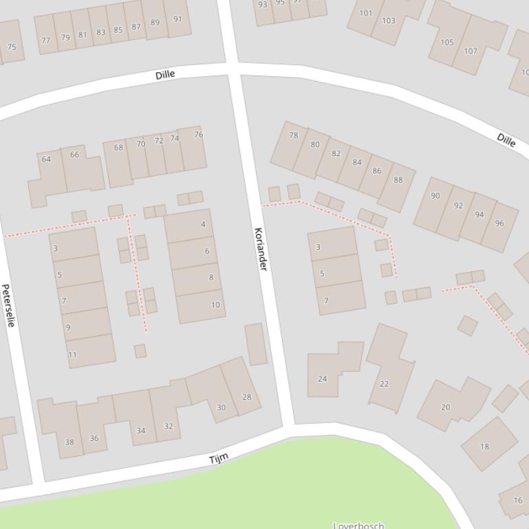 Kaart van  Koriander.