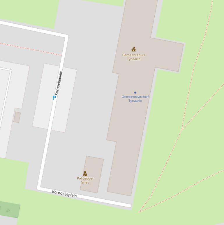 Kaart van het Kornoeljeplein.