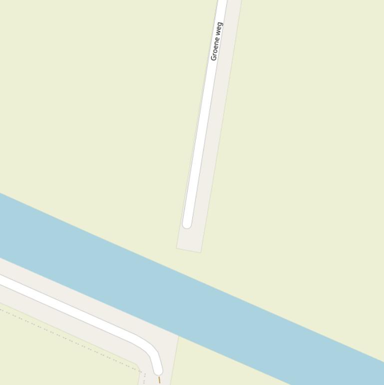 Kaart van de Korte Groeneweg.