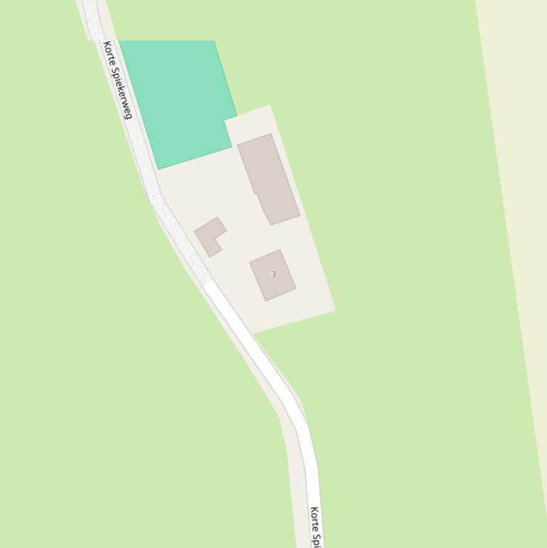 Kaart van de Korte Spiekerweg.