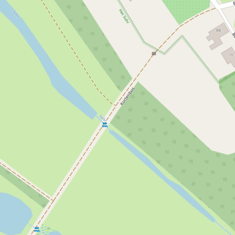 Kaart van het Kortenbos.