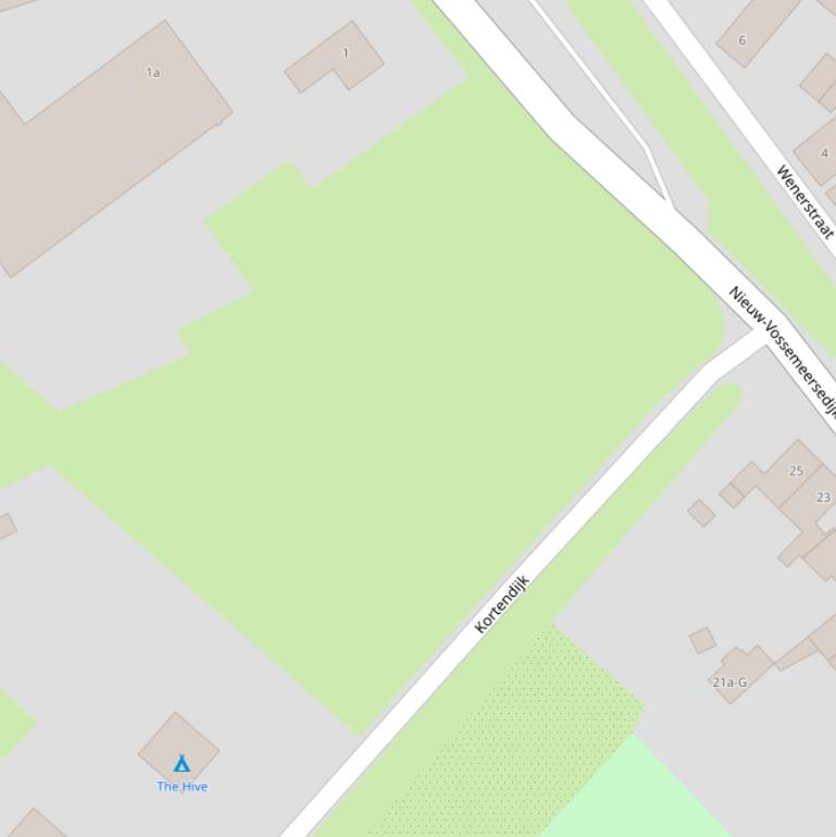 Kaart van het Kortendijkshofje.