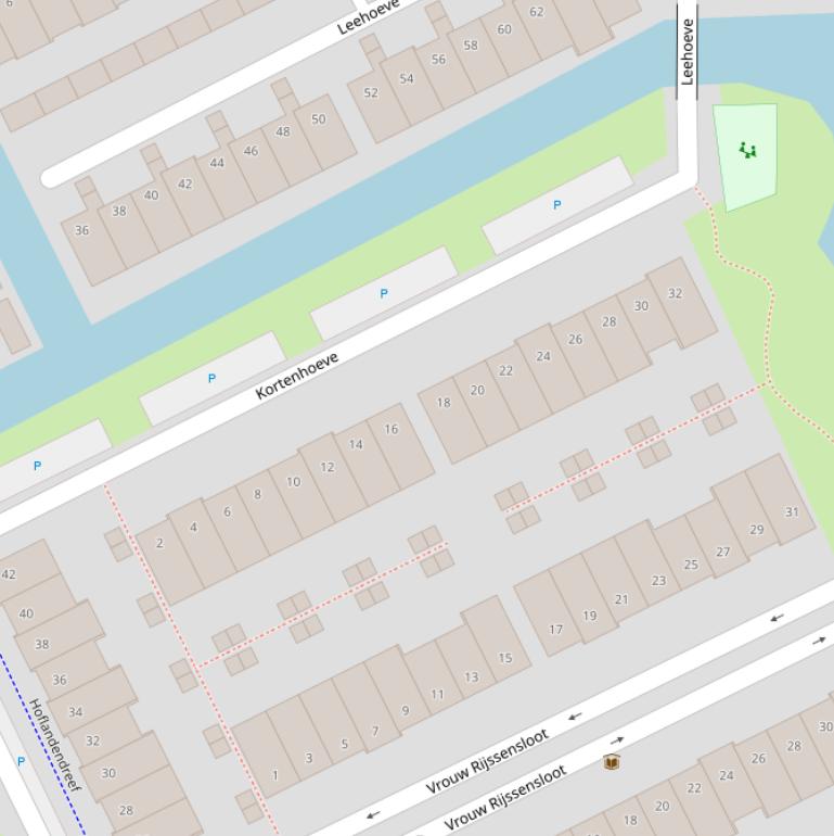 Kaart van  Kortenhoeve.