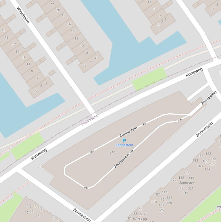 Kaart van de Korteweg.