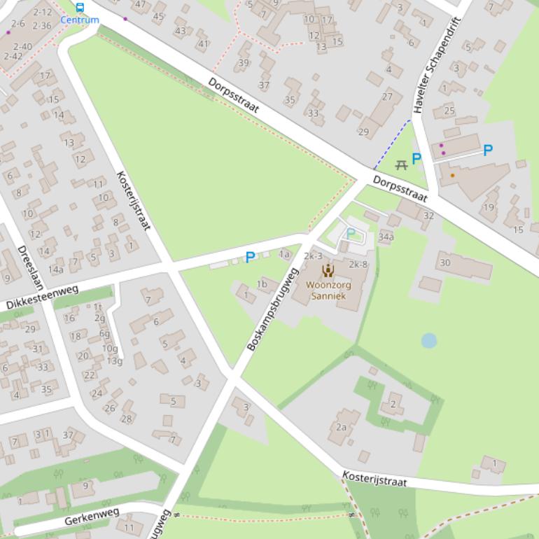 Kaart van de Kosterijstraat.