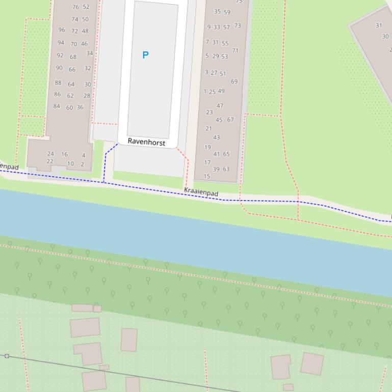 Kaart van het Kraaienpad.