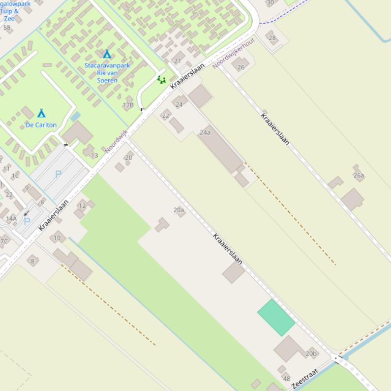 Kaart van de Kraaierslaan.