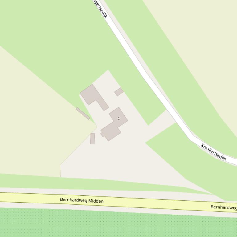 Kaart van de Kraaijertsedijk.