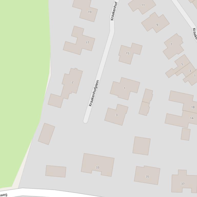 Kaart van het Kraakenhofplein.