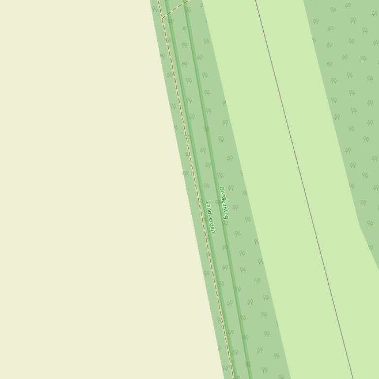 Kaart van de Kraanbergweg.