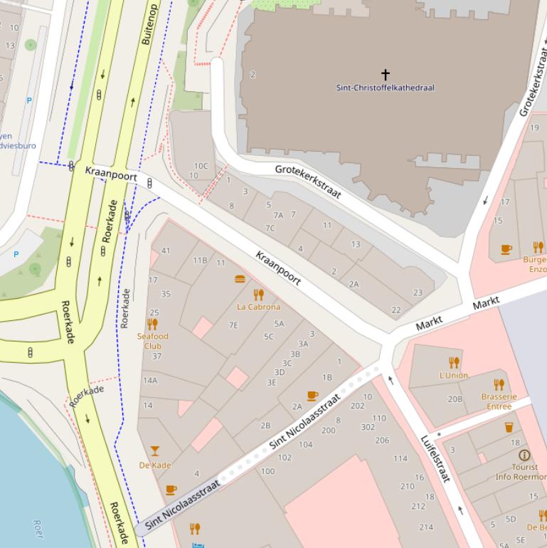 Kaart van de Kraanpoort.