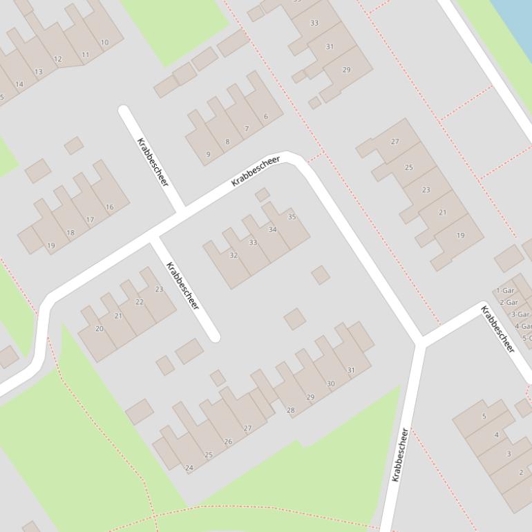 Kaart van  Krabbescheer.