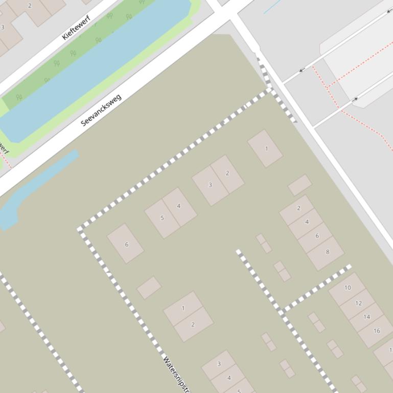 Kaart van de Krakeendstraat.