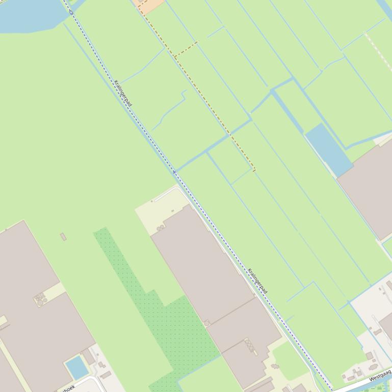 Kaart van het Kralingerpad.